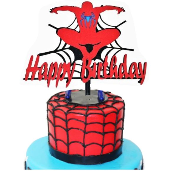 Happy Birthday 3D Layered Inspired by Spiderman - Picture 2 of 3